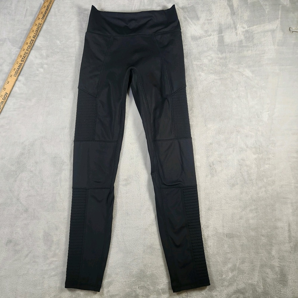 Fabletics High-Waisted Motion365+ Moto Leggings‎ in black SMALL